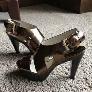 Michael Kors bronze sandals 8.5 M